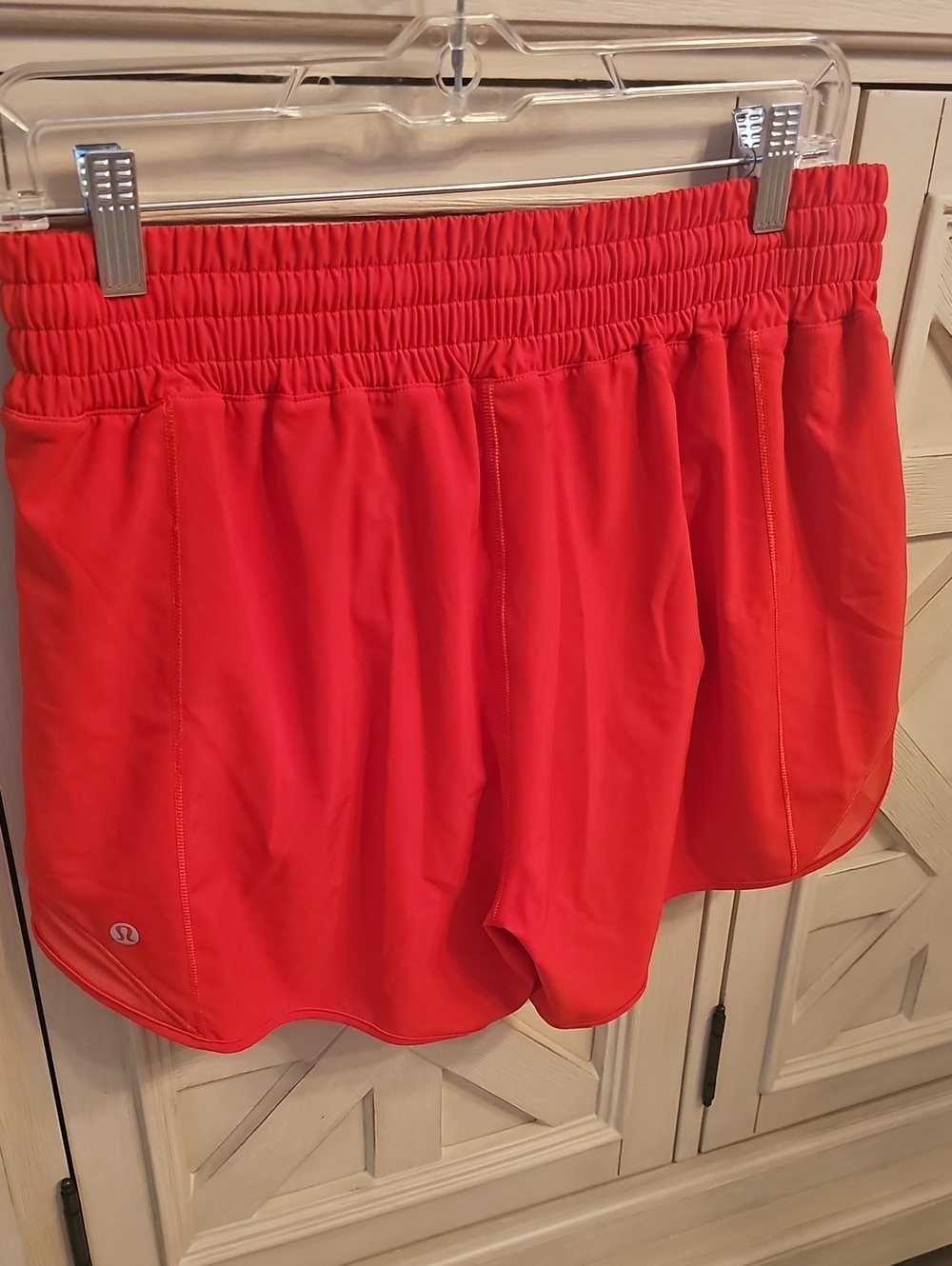 lululemon athletica Bright Red Workout Shorts